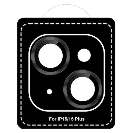 Gadget Guard , Camera Lens Protector For Apple Iphone 15 / Iphone 15 Plus, Black GGACXXC208AP13A